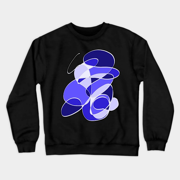 Crazy Blue Crewneck Sweatshirt by Casual Nonsense